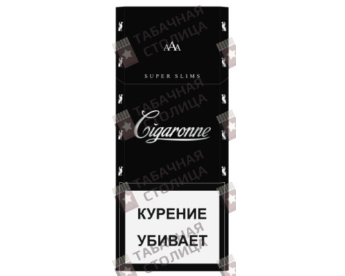 Сигареты Cigaronne Super Slims Black Сигареты Cigaronne Super Slims Black